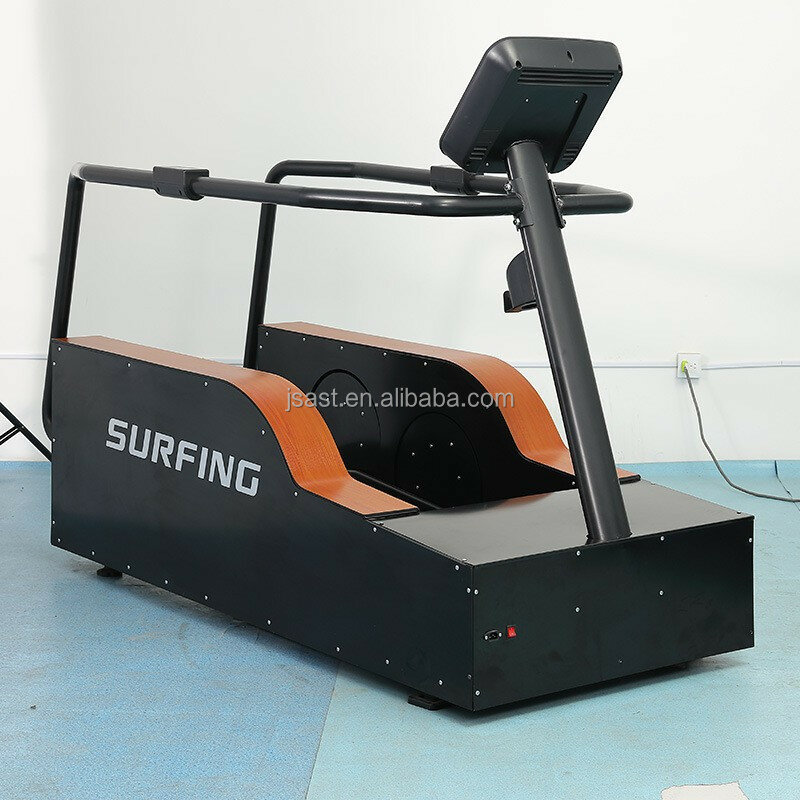 Komercyjny symulator surfingu maszyna do surfowania w basenie z miękką falą z histance/czasem/prędkością/kaloriami do użytku na siłowni