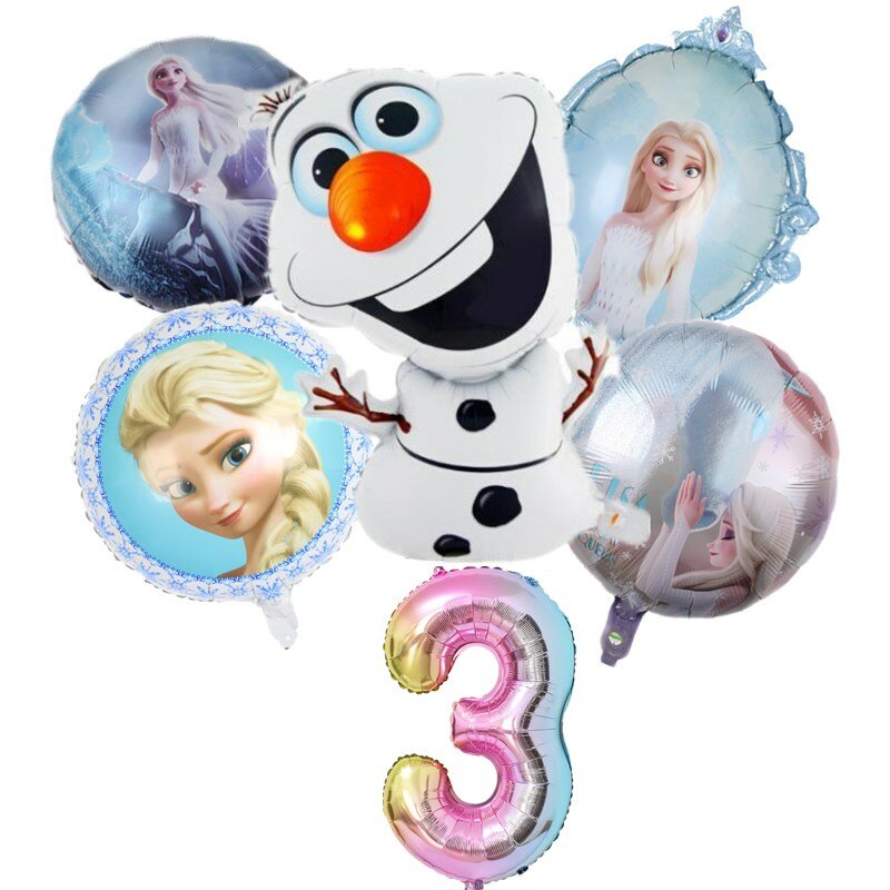 Диснея замороженная Элса Анна алюминиевый шарик украшение детский душ день рождения девочка вечеринка принцессы Олаф фольга аэростат домашнее украшение Воздушные шары из фольги Disney «Холодное сердце»