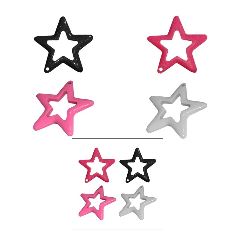 Y1UE Pentagrams Quyến Rũ Cho Vòng Cổ Bông Vòng Tay Móc Khóa Y2K Hạt Trang Sức Làm