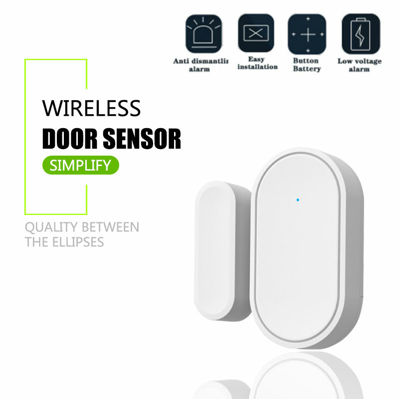 433mhz 1527 sem fio inteligente janela porta ímã sensor detector para kits de sistema alarme segurança em casa vida inteligente