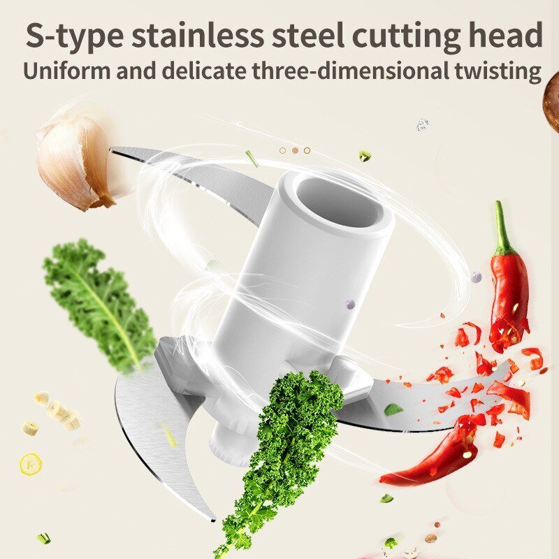 Mini drahtlose elektrische Knoblauch presse Dual-Purpose Knoblauch püree 350ml Küche Food Shredder USB-Aufladung Fleischwolf Gemüse