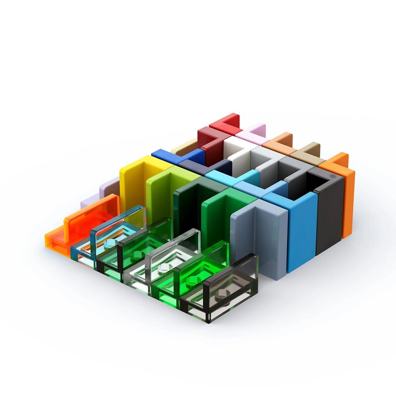 Rainbow Pig MOC cząstki 4865 30010 15714 Panel 1x2x1 klocki części DIY kompatybilny montuje cegły luzem Tech zabawki