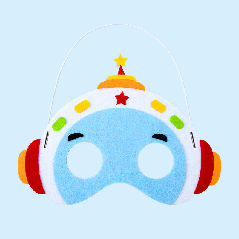 3Pcs Cartoon Animal Mask Handmade genitore-figlio giocattolo interattivo fai da te arte artigianato asilo prestazioni Prop regalo per bambini