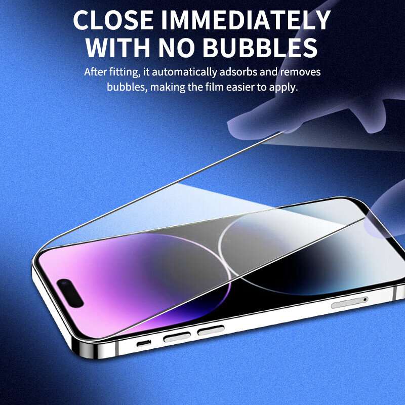 3 Stück gehärtetes Glas mit voller Abdeckung für iPhone 14 13 12 11 Pro Max Displays chutz folie Schutz glas auf x xr xs max 7 8 plus Glas