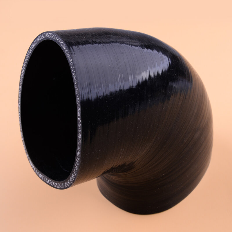 Schwarz 4 "102mm 90 Grad Winkel Silikon kupplungs schlauch Ladeluft kühler Ansaug turbo Rohr passend für alle Arten von Fahrzeugen