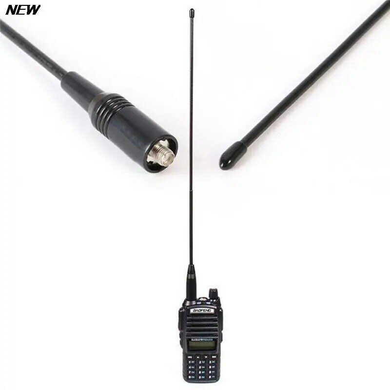 Antena de doble banda sma-hembra para Baofeng, 40cm, NA-771, 10W, UV 144/430Mhz, 10W, alta ganancia, 1 unidad