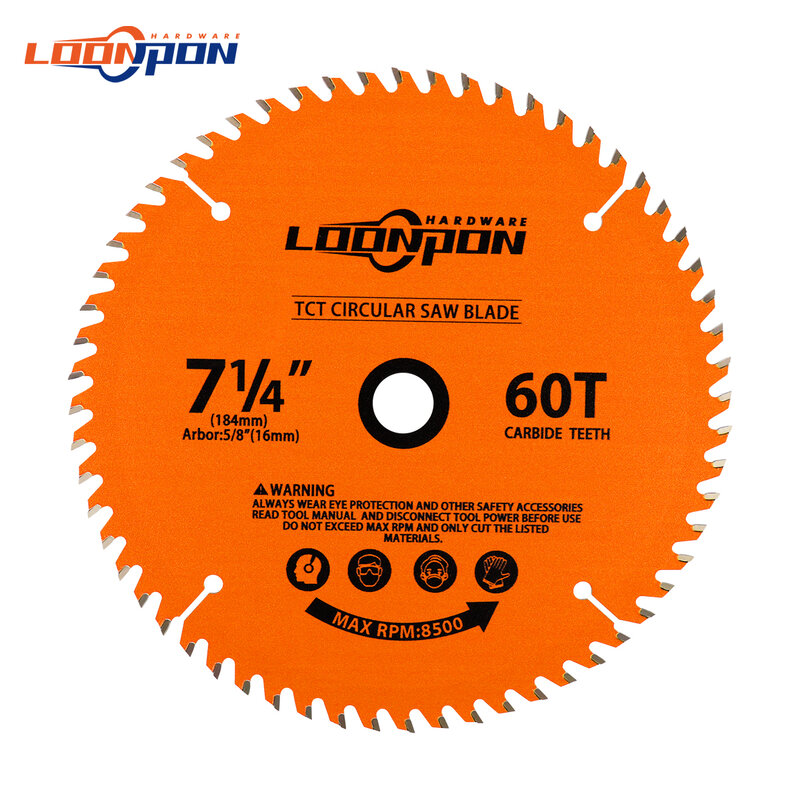 184mm TCT Carbide Saw Blade Woodworking Cutting Disc For Wood Thin Metal Plastic Workpieces DIY Table Saw Angle Grinder