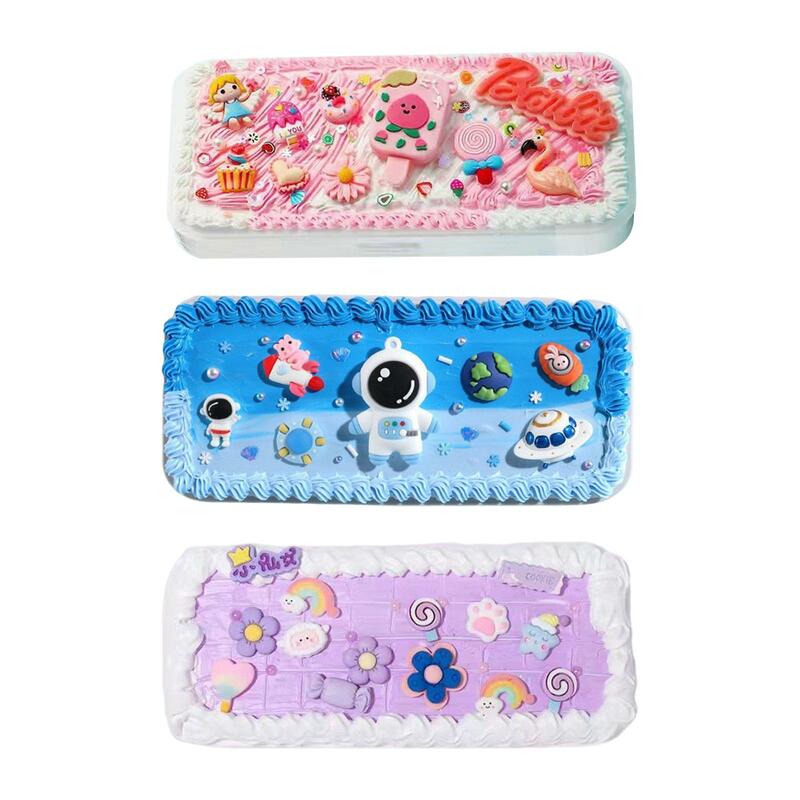 DIY Material Pencil Case Pen Holder Kit Handicrafts Size After Finished 20.5Cmx9Cmx2.5cm for Children Accessories Stationery