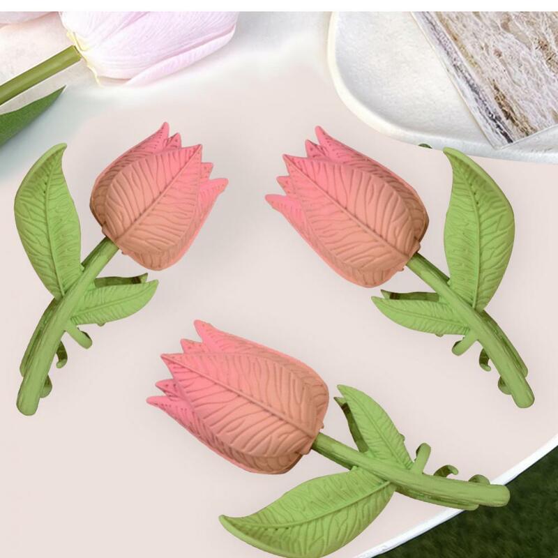 1~10PCS Which Is Small Tulip Hair Clip Made Of Alloy Materials Headwear The Product Adopts A Tulip Flower Design Hair Iron
