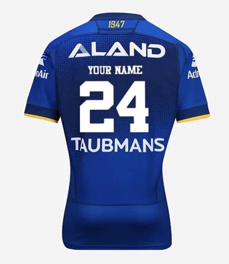 Мужская Трикотажная футболка для регби Parramatta Eels 2024, размер и имя под заказ