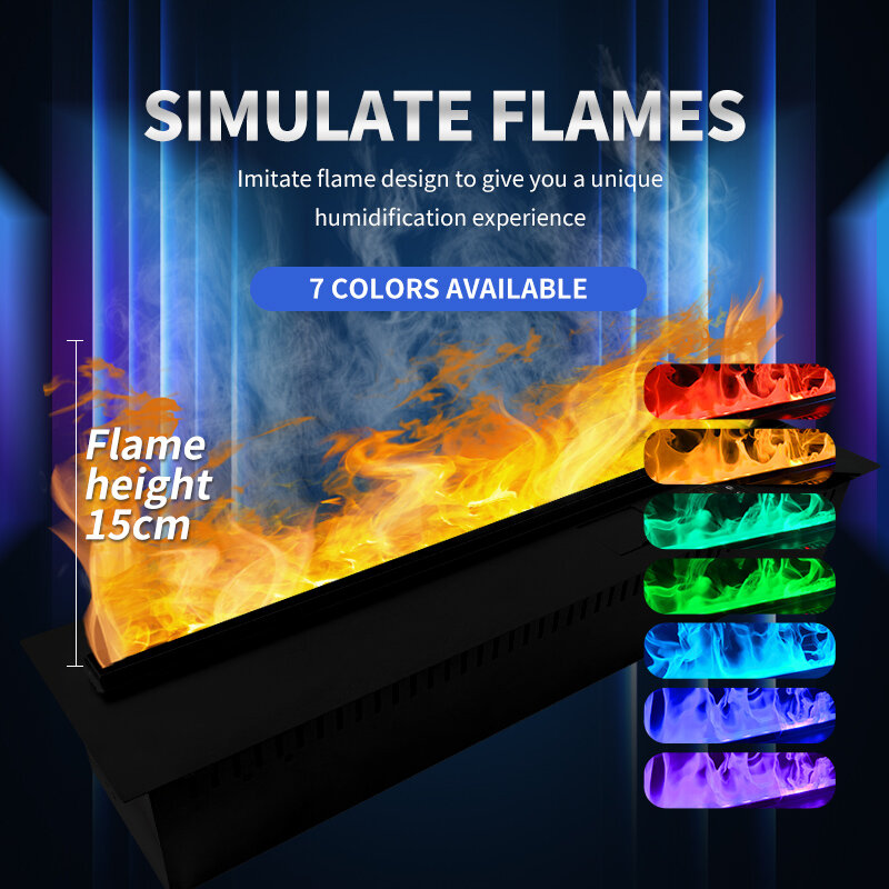 Commercial Fireplaces Led Flame 3d Steam Dimplex Electric Inserts Water Vapor Fireplace