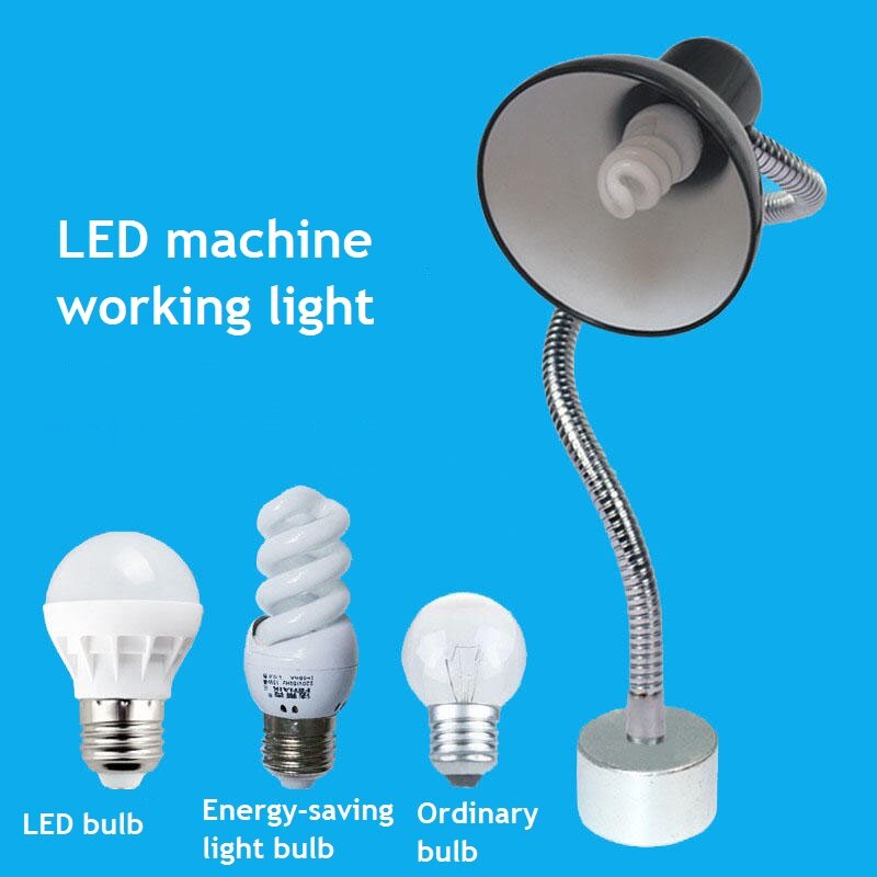 Lámpara LED de trabajo para máquina herramienta CNC magnética, 220V, 24V, fresadora de perforación, luz mecánica fuerte