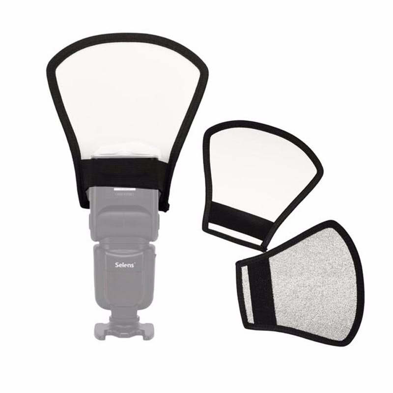 1 PCS Photo Flash Light Reflector For Nikon Sony Cameras and Other Camera 2-in-1 Camera Flash Diffuser Softbox Reflector