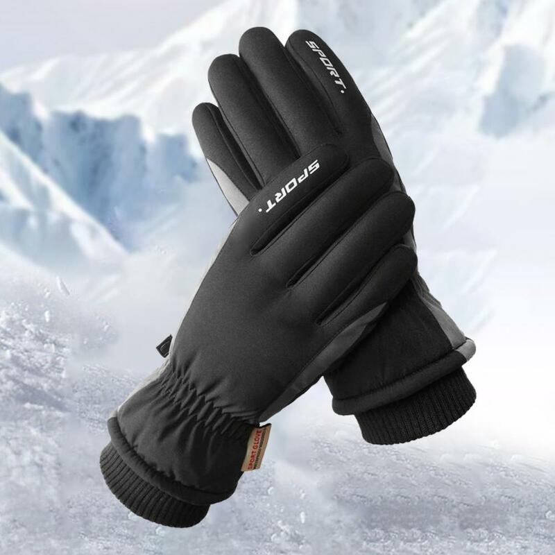 Ridding Gloves 1 Pair Casual Ultra-Thick Breathable  Cold Weather Winter Full Finger Unisex Gloves for Climbing