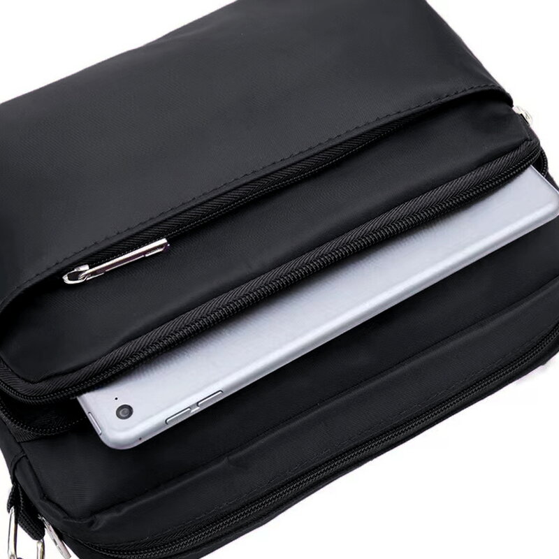 Nuova borsa di immagazzinaggio multistrato di grande capacità minimalista alla moda borsa a tracolla a spalla singola per pendolarismo da viaggio all'aperto