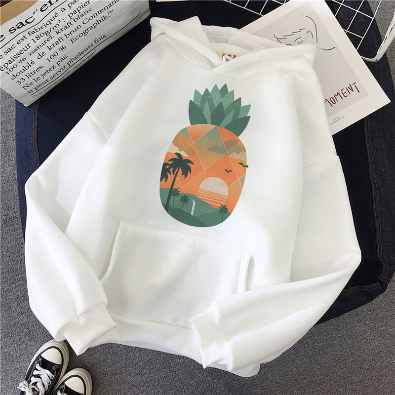 Pineapple hoodies women funny 2023 pulls female aesthetic Pullover
