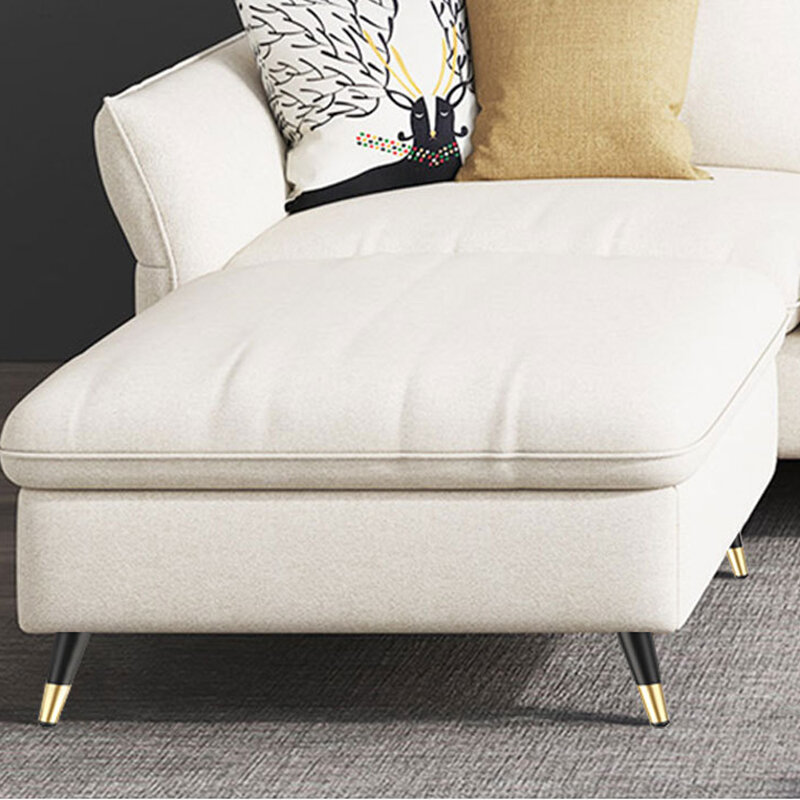 4 pz/set gambe per mobili affusolate Oblique piedini per divano letto in metallo gamba dell'armadio armadio tavolo Hardware per mobili 10-30cm