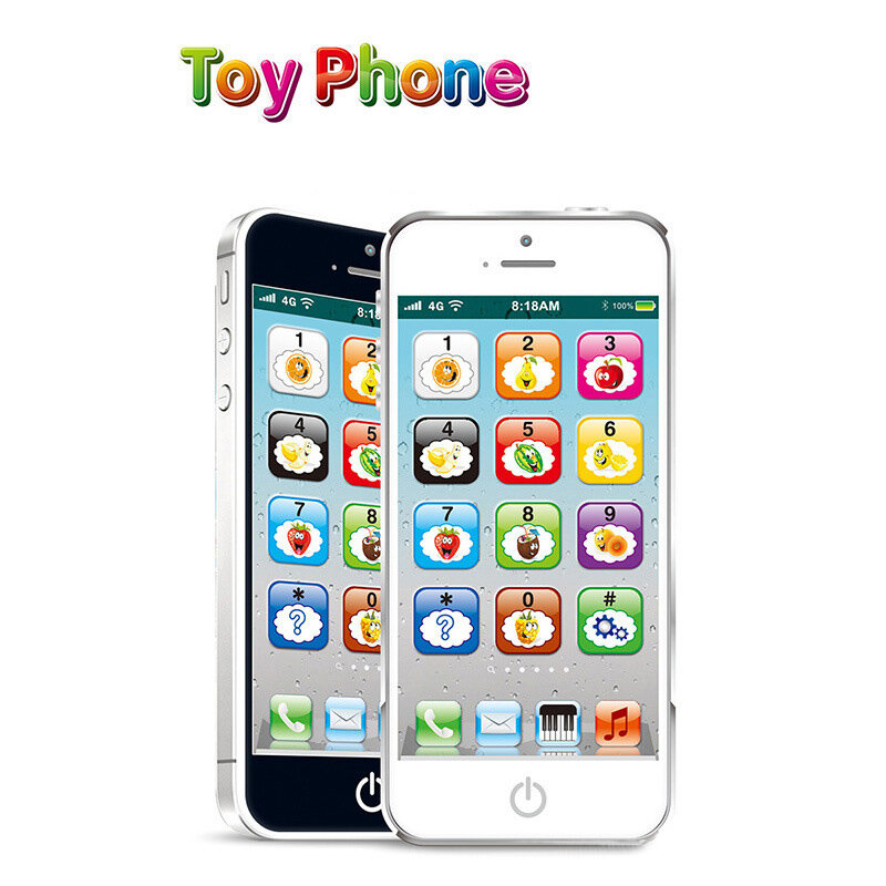 Téléphone portable de simulation avec lumières et sons pour enfants, téléphone portable d'apprentissage, jouets pour bébé, cadeau pour tout-petits