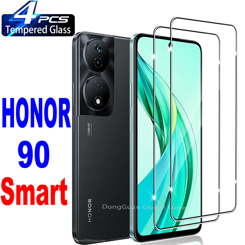 2/4Pcs Tempered Glass For Honor 90 Smart Screen Protector Glass Film