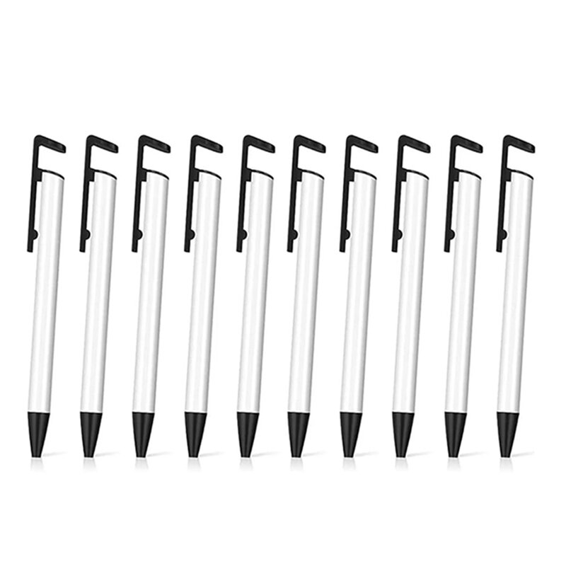 20 buah pena kosong sublimasi dengan bungkus menyusut untuk perlengkapan alat tulis sekolah kantor DIY