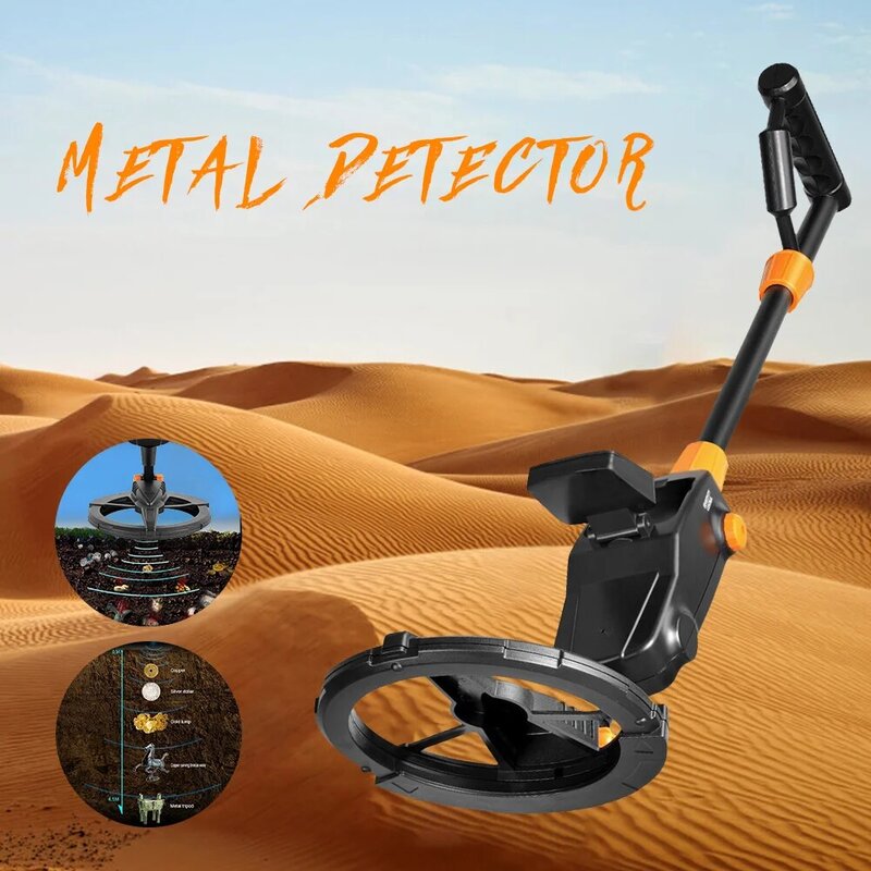 MD1008A Underground Metal Detector Professional Underground Wire Iron Metal Gold Detector Adjustable Tracker for Treasure Search