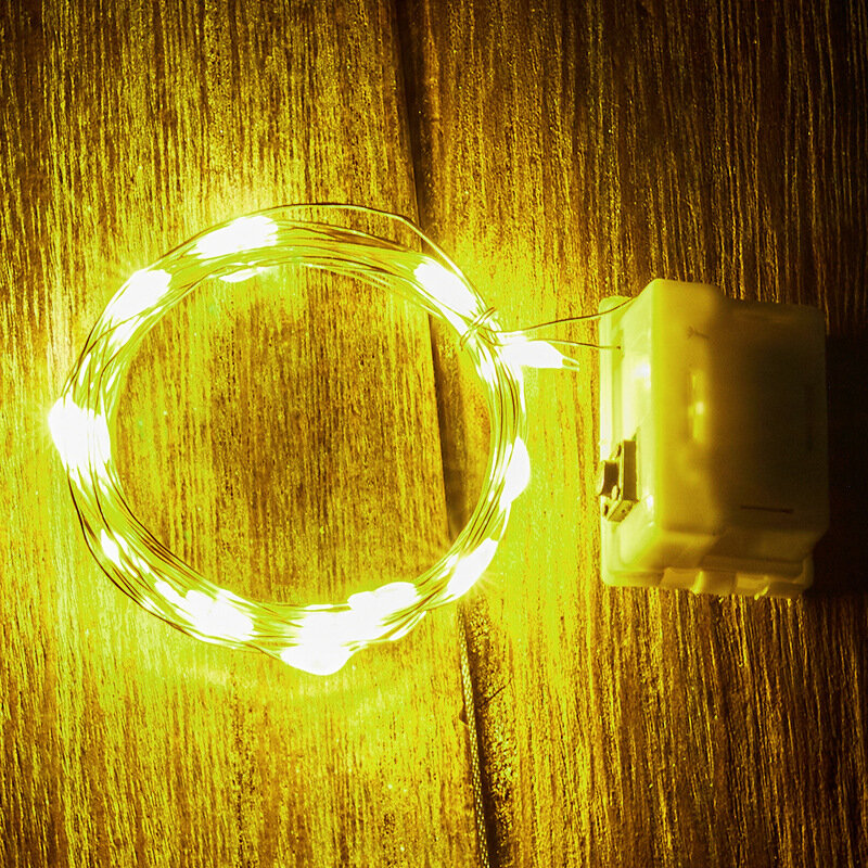 휴일 야외 램프, 매우 밝은 에너지 절약 야외 조명 램프, 구리 와이어 반짝이 조명, LED 요정 조명, 방수