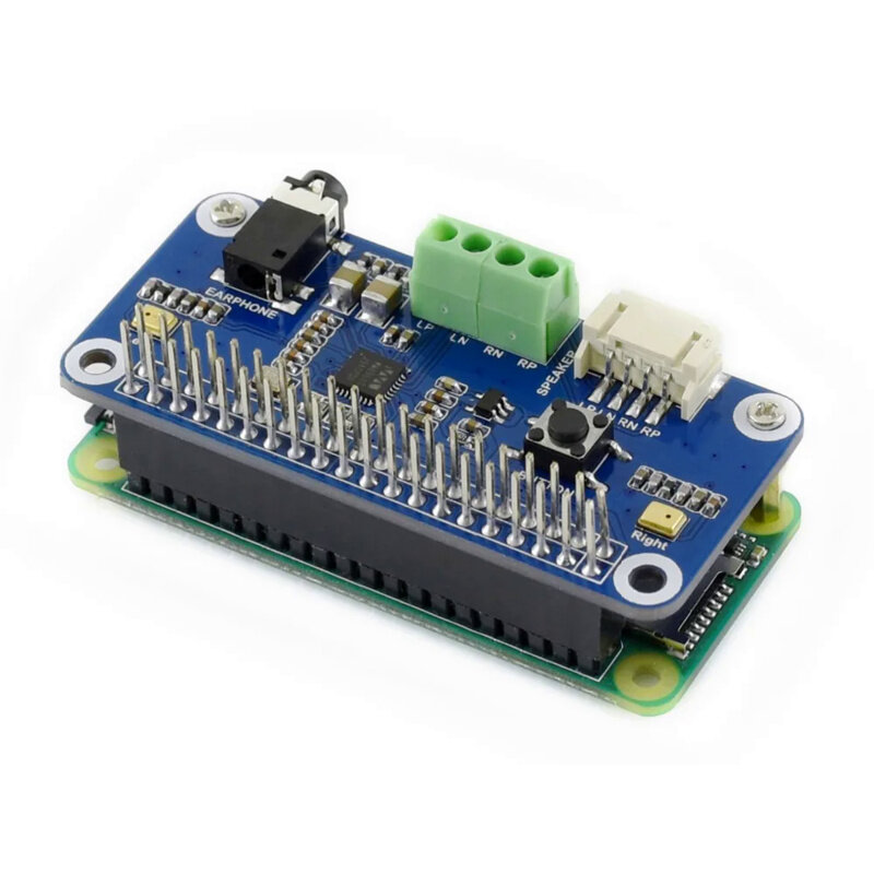 Waveshare WM8960 Hi-Fi czapka na kartę dźwiękową dla Raspberry Pi, obsługuje kodowanie/dekodowanie stereo, może bezpośrednio sterować głośnikami
