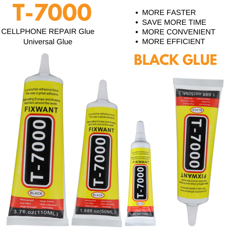 FIXWANT T7000 Black Cellphone Tablet Repair Battery Cover LCD Frame Adhesive T-7000 Electronic Components Glue 15/50/110ML