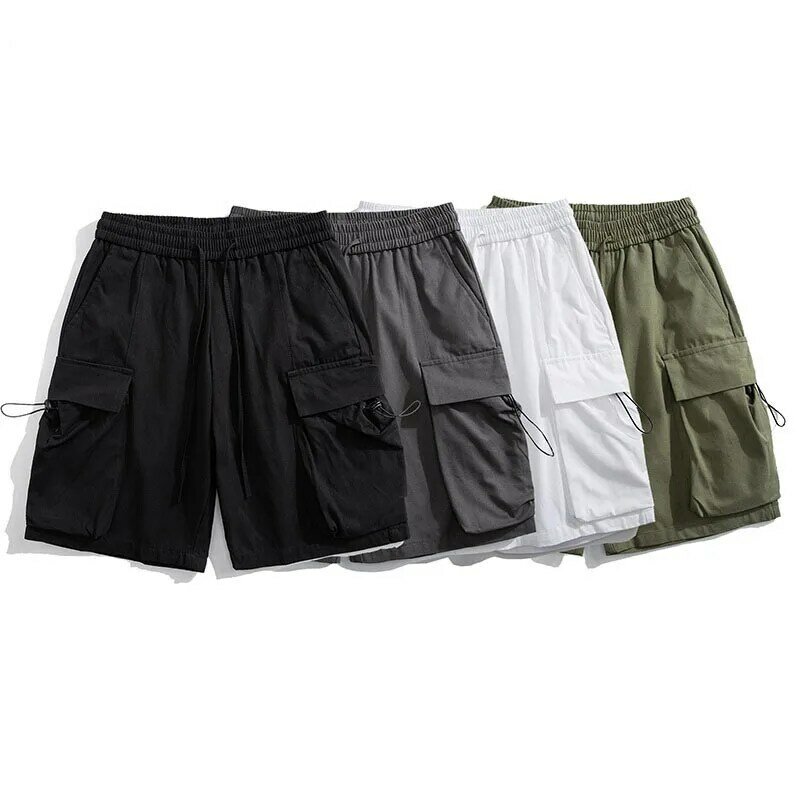 Amerikaanse Vintage Heren Cargo Shorts Zomer Mode All-In-One Cargo Broek Heren Shorts Oversized Casual Heren Shorts Heren Kleding
