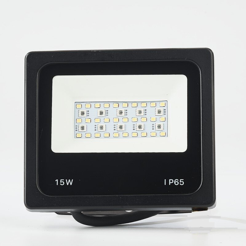 ไฟสปอตไลท์ RGB IP65 50W 30W 15W โคมไฟฟลัดไลท์กลางแจ้ง RGBW AC85-265V IP66ไฟ LED อัตโนมัติ rgbcw แบบใหม่