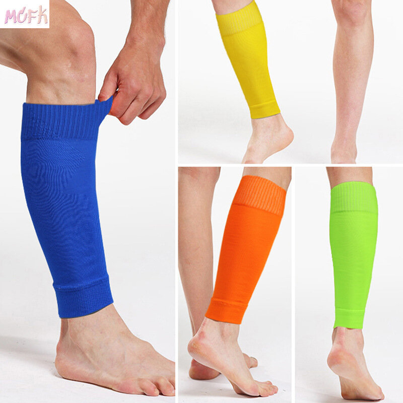 ถุงเท้ากีฬาบาสเก็ตบอลสำหรับผู้ชายถุงเท้าป้องกันหน้าแข้งสำหรับเล่นฟุตบอลถุงเท้า penahan Kaki สำหรับเด็ก