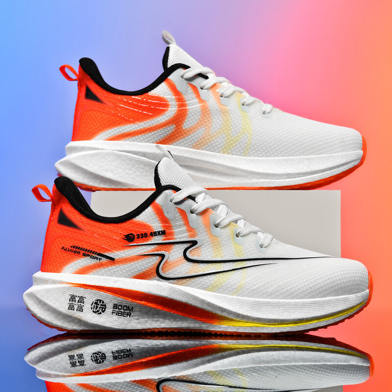 Płyta węglowa trampki maraton poduszki powietrzne męskie sportowe buty do biegania oddychające lekkie damskie wygodne sportowe Nonskid