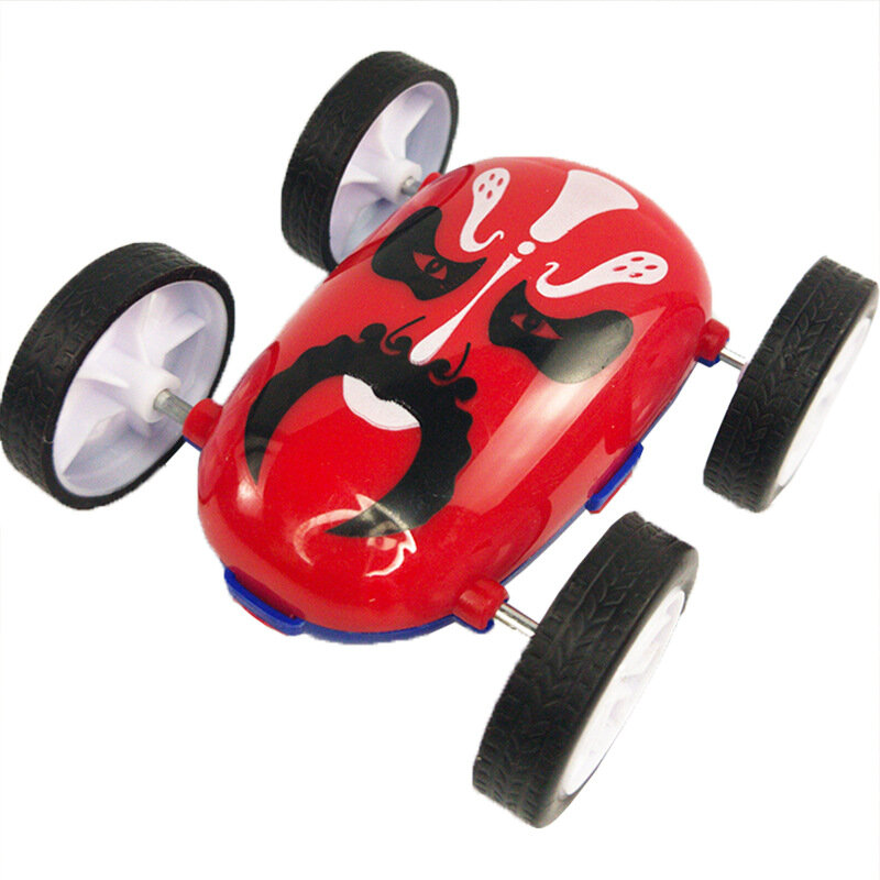 Fitur kreatif wajah dua sisi inersia mobil dua sisi Dumper mobil Mini tahan jatuh 360 kemudi mobil mainan anak-anak