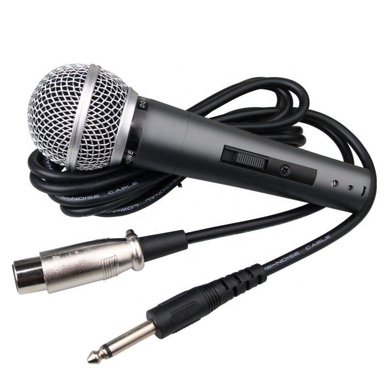 Micrófono dinámico cardioide SM58 de Metal para cantar en escenario, micrófono profesional con cable para Shure, Karaoke, BBOX, grabación Vocal