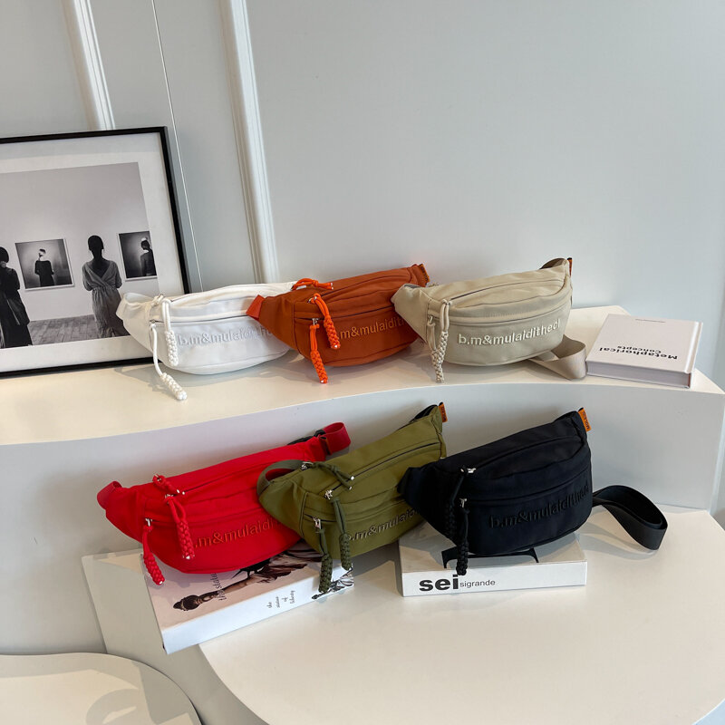 Модная нагрудная сумка Tiptoegirls С Вышивкой Букв, модная спортивная сумка, нейлоновая сумка-мессенджер, сумка через плечо в стиле ретро, колледжа