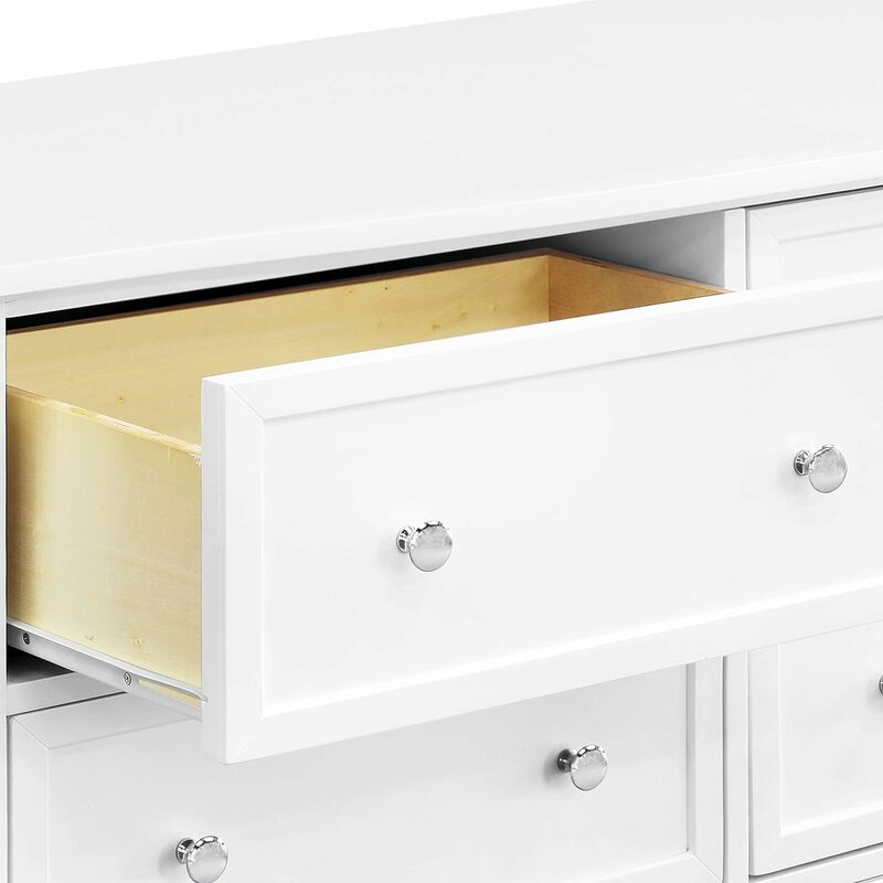 Kalani 6-Drawer Double Wide Dresser in White