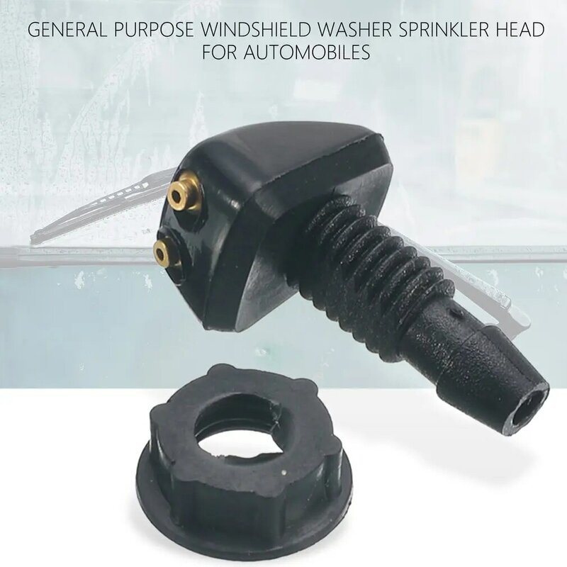 Car Universal Windshield Washer Sprinkler Head Wiper Fan Shaped Spout Cover Water Outlet Nozzle Adjustment