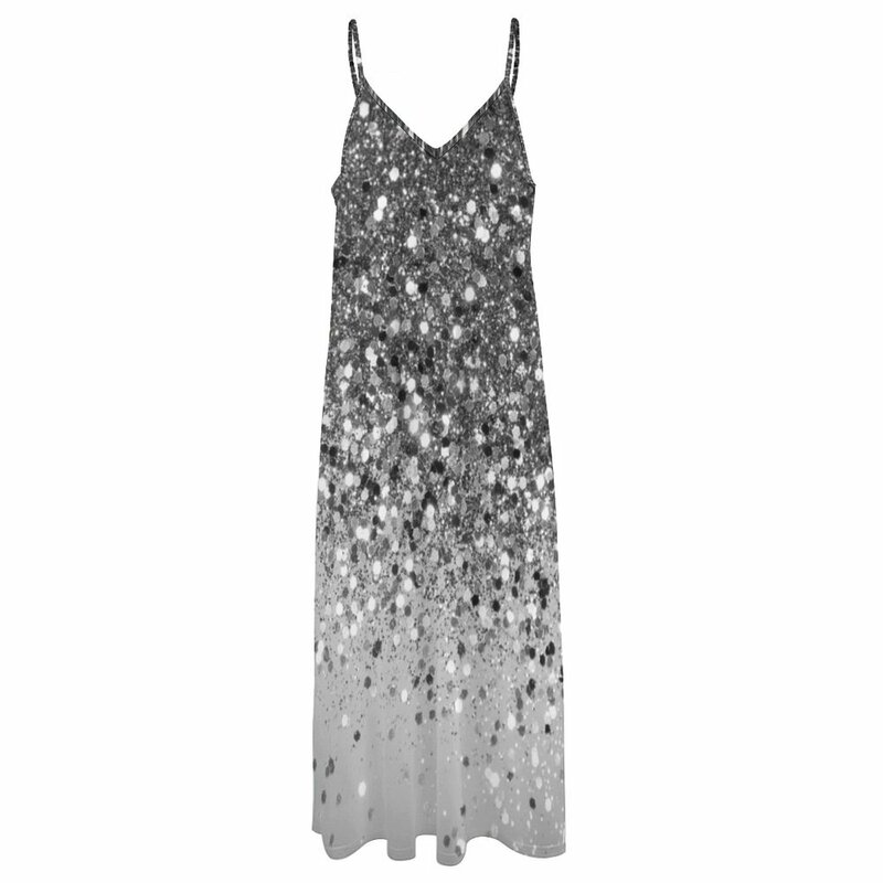 Soft Silver grey Glitter #1 (Faux Glitter - Photography) # shiny # decor # art abito senza maniche abito manica lunga