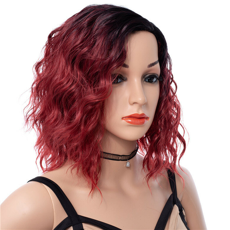 Wigs European and American fashion wigs Partial gradient chemical fiber curls short wig set