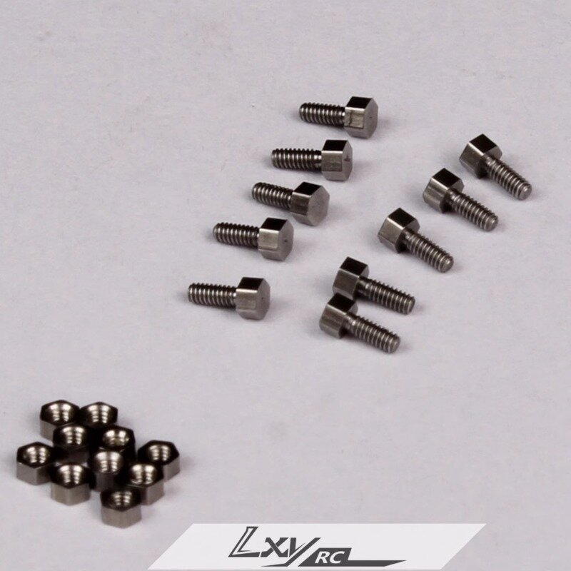 1 Stainless Steel Outer Hexagon Screw Nut for 1/14 Tamiya RC Truck Trailer Tipper Scania Benz Actros Volvo MAN DIY