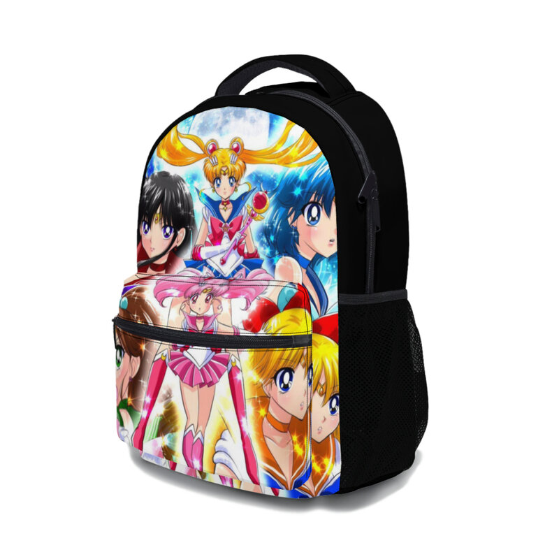 Mochila ligera con estampado de Sailor Moon para niños, Kawaii bolsa escolar para dormitorio, nueva moda de Anime