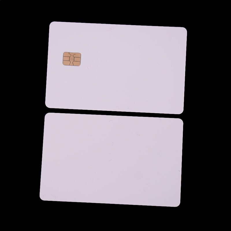 4428チップ付きの白いPVCカード,スマート,ノースリーブ,4442チップ,安全カード,5ユニット