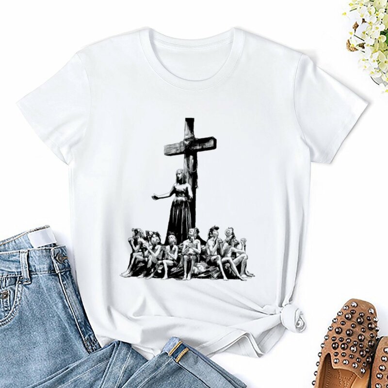 Футболка Zombis, рубашки, футболки с графическим рисунком, женская одежда, футболки для женщин, свободный крой