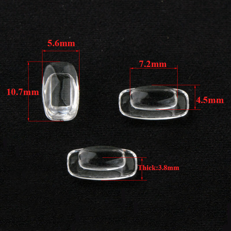 10 пар (20 шт.), Противоскользящие силиконовые носоупоры для очков, солнцезащитных очков, накладки для носа CY065
