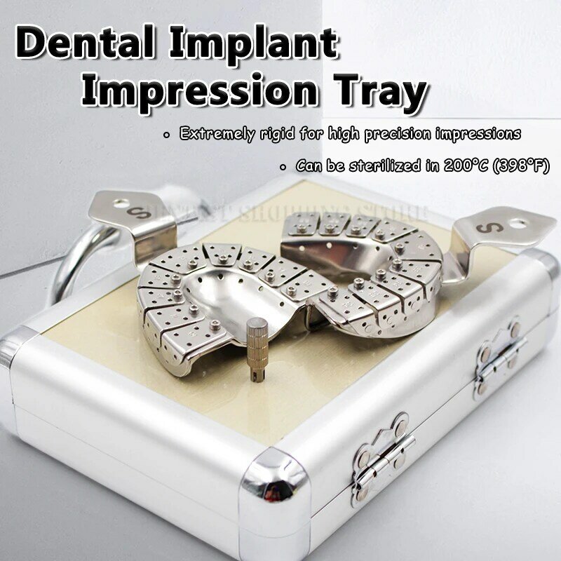 Dental Implant Impression Tray Removing Segments Position of the Abutments Dentistry Materials Autoclave Dentista Equipamento