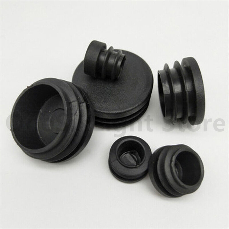 Round Plastic End Caps Bungs Blanking Plugs Pipe Inserts Table Feet Chair Legs 90mm 100mm