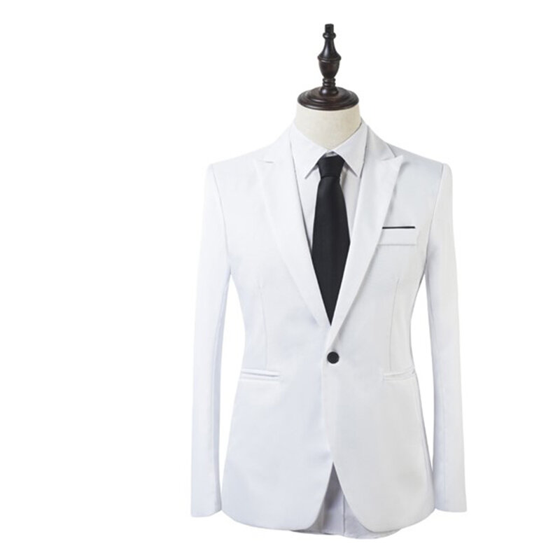 Blazer+Pants 2Pcs/set Men\'s Formal Blazer Jackets Coat Pants Tuxedos Wedding Slim Business Dress Suit Clothing For Man