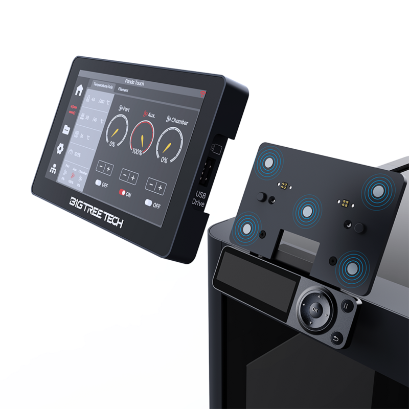 BIGTREETECH-pantalla táctil de 5 pulgadas, dispositivo inalámbrico con Wifi, Control de impresora múltiple, compatible con bambustab P1P P1S, Panda Touch