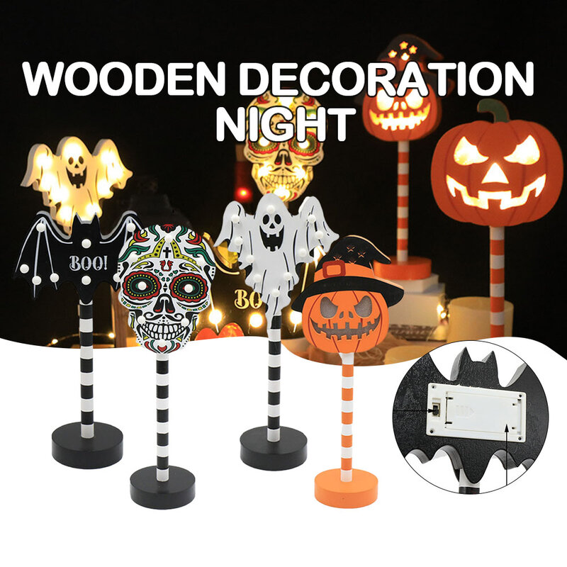 Small Halloween Pumpkins Lantern Desk Scary Festival Decoration For Holloween