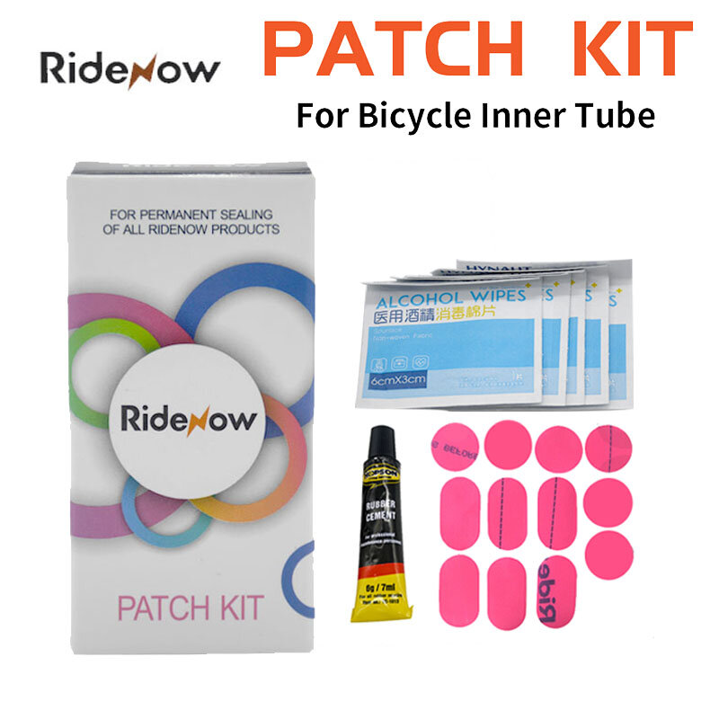 Ridenow Patch Kit TPU Bike strumento di riparazione della camera d'aria pneumatico per bicicletta da strada 700C x 23 25 28 32C MTB pneumatico per bici 26 27.5 29er BMX 20 "16"